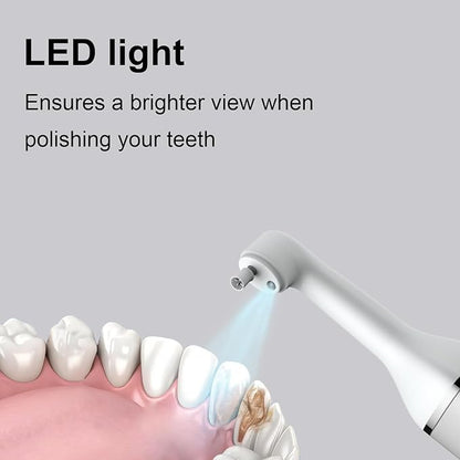 Tooth Polisher and Plaque Remover, Teeth Cleaning Tools for Cleaning and Polishing of Tooth, Dental Cleaning Tools for Brighten and Polish Teeth with 5 Brush Heads, 4 Speed Modes and 3 Polish Pastes