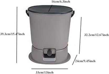 Indoor Compost Bins Compost Bucket Indoor Bokashi Composting System - Kitchen Compost Buckets with Faucet and Air Tight Seal Lid ,Practical Way to Collect All Your Organic Waste, with 1.1lbs of Compos