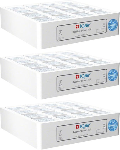 IQAir PreMax Prefilter 3 Pack - Genuine Replacement Air Filter For IQAir HealthPro Series - Controls Coarse and Fine Particles - Dust, Mold Spores, and Powder - Swiss Made Filters For Air Purifiers