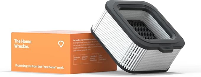 Mila Air Home Wrecker H12 HEPA Home Replacement Filter, Genuine Mila Air Filter for Renovations, Removes Formaldehyde, Dust, Odors, & Pollen, Ideal for Large Room or Bedroom