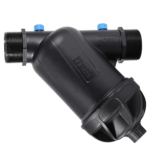 Gardening Filter Irrigation Filter Y Type Mesh Drip Irrigation Filtration Equipment for Greenhouse Agricultural Farm Garden Plastic MNPT 2in DN50 120mesh (Small)