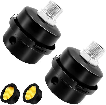 2pcs 1/2" Thread Air Compressor Silencer,Air Compressor Intake Filter Sound Muffler Accessories 20mm for generators,blowers, exhaust ports