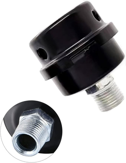 2 Pcs 20mm Air Compressor Silencer Filter, 1/2"Thread Intake Filter Noise Muffler