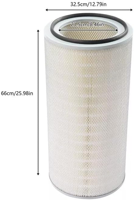 P191151 Dust Collector Replacement Filter - 20-40μm, 12.8" ×8.46" ×25.98" Diameter of Hole 16mm