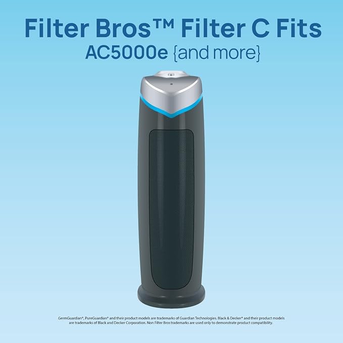 Filter Bros Carbon Filter C 4Pack Replacement Fits GermGuardian FLT28CB4 AC5250PT