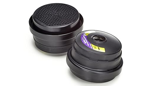MSA 10080456 OptimAir TL Powered Air-Purifying Respirator Cartridge - OptiFilter: Multigas (AG, AM, FM, HE, OV), Quantity: 6 per Pack, Dusts/Particles/Mists Cartridge