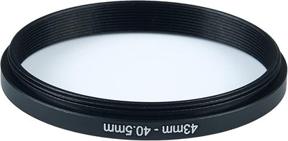 43mm to 40.5mm Step-Down Ring Filter Adapter for All Brands UV ND CPL Metal Ring Step-Down Rings Adapter Filter (43mm-40.5mm)