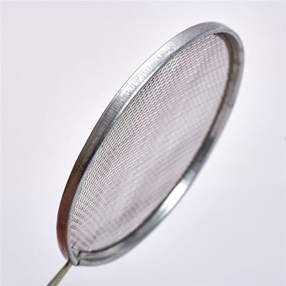 1 Piece Stainless Steel Filter Mesh Ceramic Glaze Filter Mesh Stainless Steel Sieve Strainer Pottery Filter with Handle Glaze Mud Strainer Sifter for Clay Pottery Art, Round