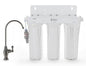 iFilters U300 3 Stage Under Sink Drinking Water Filtration System, Tankless, High Capacity Filters, Designer Faucet