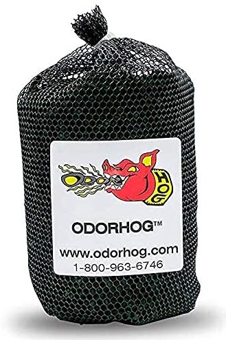 OdorHog Vent Stack Pipe Filter 4 Sizes, Black ABS with Mushroom Cap, Removes Outdoor Septic and Sewer Odors (4.0-inch)