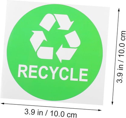 9pcs Trash Can Classification Stickers Recycling Labels for Easy Waste Sorting Removable Self-Adhesive Stickers and Trash Bin