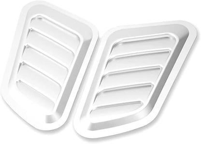 2Pcs ABS Car Air Flow Intake Hood Scoop Vent Bonnet Cover Universal DIY Decorate Car Accessories Compatible With BMW(Carbon look)