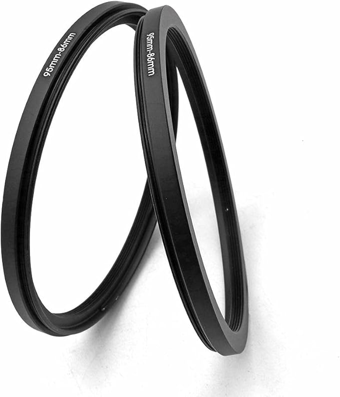 95 to 86mm Metal Step Rings/ 95mm to 86mm Step Down Ring Filter Ring Adapter for 95mm Camera Lens & 86mm UV CPL ND Filters Hoods Caps LingoFoto FS2067