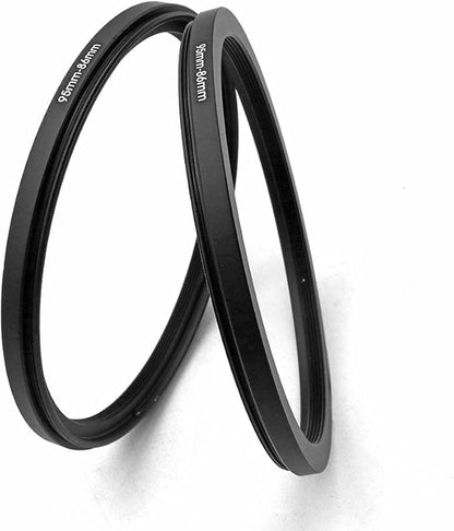 95 to 86mm Metal Step Rings/ 95mm to 86mm Step Down Ring Filter Ring Adapter for 95mm Camera Lens & 86mm UV CPL ND Filters Hoods Caps LingoFoto FS2067