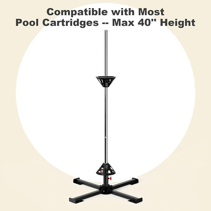 ROYOR Pool Filter Cleaner Stand Tool, Fit for 3", 4", 6" Swimming Pool Cartridge Filter Cleaner, Pool Filter Cleaning Stand with Heavy-Duty Stable Base