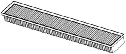 One New Cab Air Filter Fits Massey Ferguson 3065, 3070, 3075, 3080, 3085, 3090, 3095, 3115, 3120, 3120T, 3125, 3140, 3610, 3630, 3635, 3645, 3650, 3655, 3660, 3670, 3680, 3690, 4215, 4220, 4225