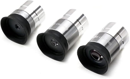 Multi-Coated Telescope Eyepiece Set - 1.25 inch - Upgraded with Soft Eyecup [4mm, 10mm, 20mm]