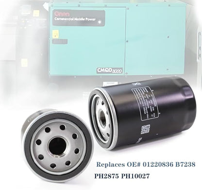 ZHRANXZ122-0836 & 140-3116 Oil Air Filter Kit - OEM Replacement for Cummins Onan 4000/5500 RV Generators HGJAA HGJAB HGJAC Replaces B7238 84398