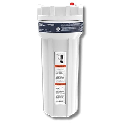 Whirlpool Under Sink Water Filtration System WHKF-DUF | Push-in Quick Connect, 1 Carbon Filter & Installation Kit Included | Reduces Chlorine Taste & Odor, Sediment