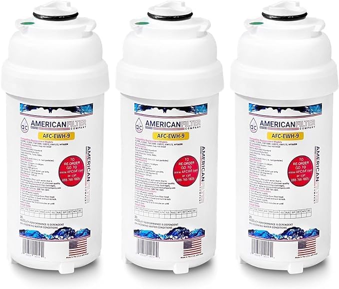 American Filter Company®, Water Filter, Model # AFC-EWH-3000 Compatible with WaterSentry(R) Plus 51300C Water Filters 3-Filters