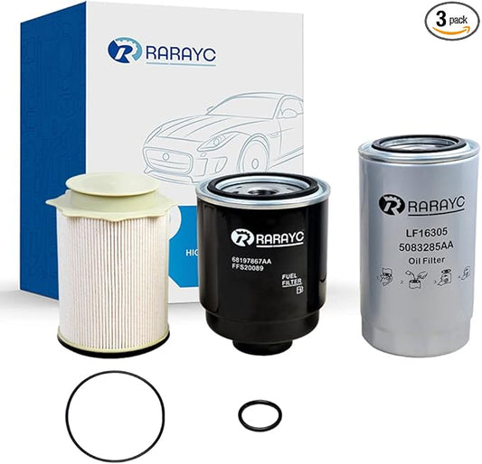 6.7L Cummins Fuel Filter Water Separator Set | Replacement for 2013-2018 Dodge Ram 2500 3500 4500 5500 6.7L | Replaces# 68197867AA 68157291AA 5083285AA