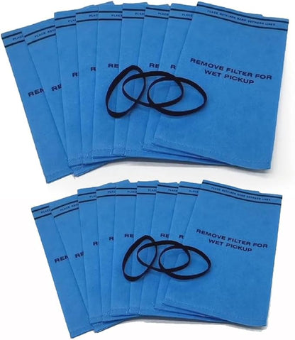 Smilefil 18 Pack Wet Dry Vacuum Filter Bags Compatible with Stinger 2.5 to 5 Gallon WS0255VA, WORKSHOP WS01025F, Craftsman 9-38737, MultiFit VF2000, Select 2-1/2 to 5-Gallon Shop Vac Vacuums