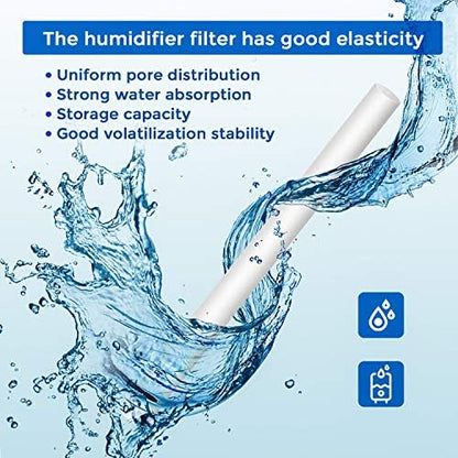 40 Pieces Humidifier Filter Cotton Refill Travel Mini Humidifier Filters Sticks Car Filters Replacement Parts for Portable Personal USB Powered Smart H20 in Office Bedroom(4 Inch)
