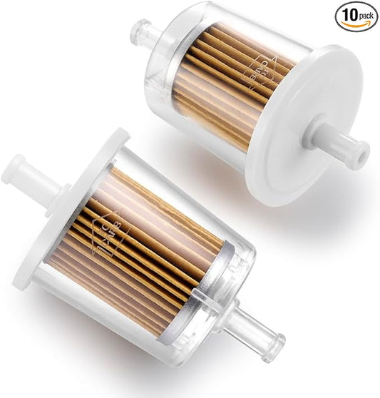 FUEL FILTER INDUSTRIAL HIGH PERFORMANCE UNIVERSAL INLINE GAS FILTER 5/16" 10 Pack