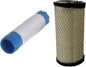 RAParts Inner & Outer Air Filter Set Fits John Deere Models: F735 X495 X595 X740 X744