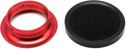 Carburetor Carb Velocity Stack Air Filter Cleaner Modified Trumpet Aluminum Alloy with Sponge Filter Steel Mesh for PWK21-30mm Short Fast Intake Suggest for Small Displacement (Red, 50mm)