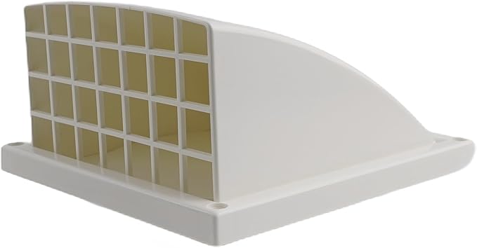 ABS Exterior Wall Ventilation Grille with Valve for Kitchen Bathroom Range Hood Duct Outlet 100mm 125mm 150mm Pipe Connection Weatherproof Air Exhaust(150MM)