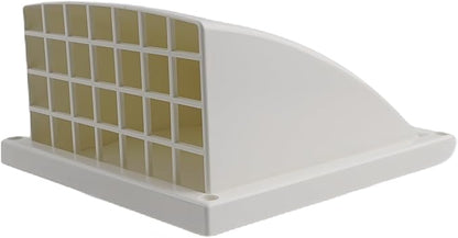 ABS Exterior Wall Ventilation Grille with Valve for Kitchen Bathroom Range Hood Duct Outlet 100mm 125mm 150mm Pipe Connection Weatherproof Air Exhaust(150MM)