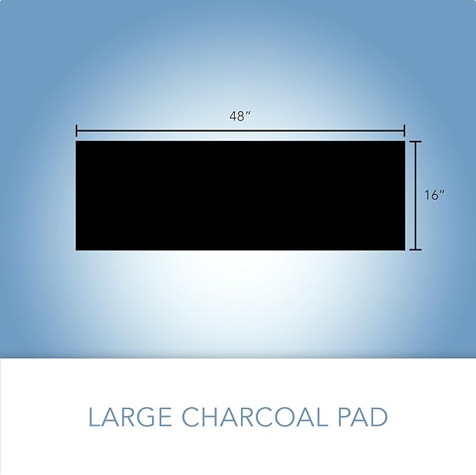 CFS – Pack of 6, Premium Cut-to-Fit Activated Carbon Pre-Filter Pad Compatible with 38002 Models – Fresh & Filtered Air for Indoor and Home – Charcoal Air Filter Sheet – 16" x 48" – Black