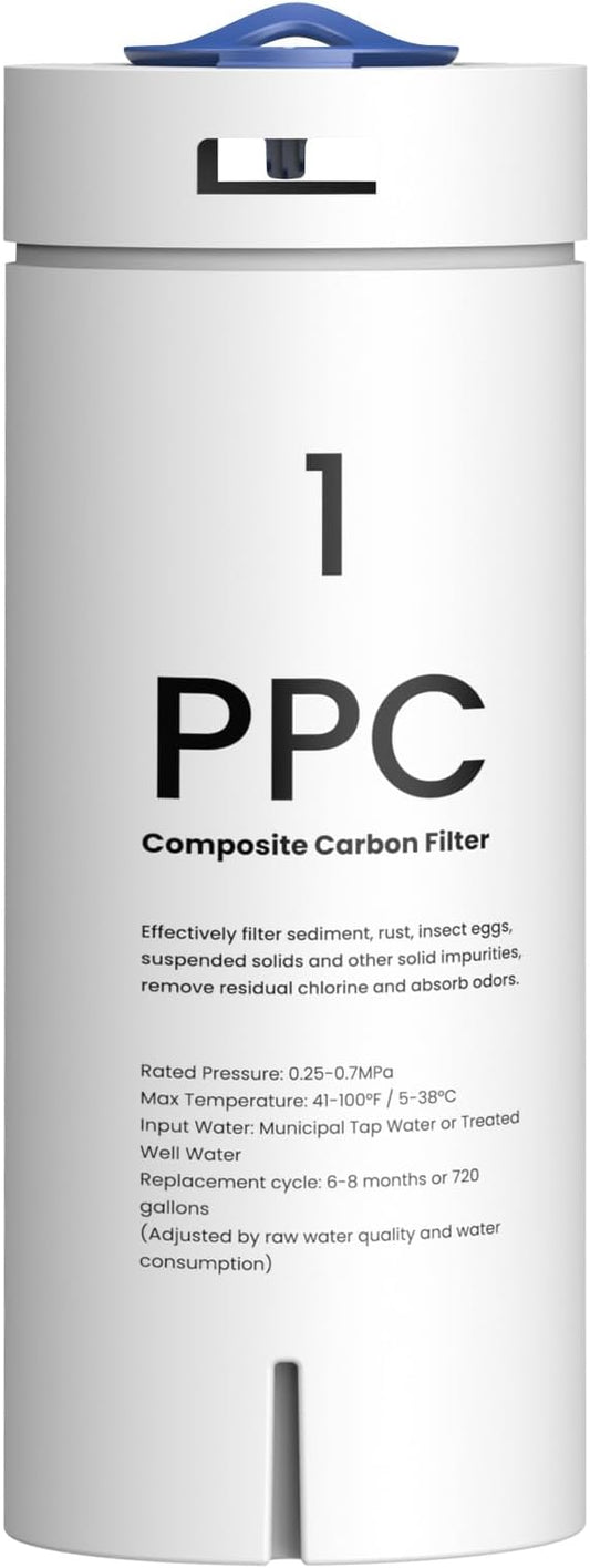 GLACIER FRESH PPC Filter Replacement Filter Replacement for GFU03 Reverse Osmosis System