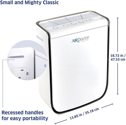 AIRDOCTOR 2000i SMART Air Purifiers for Small Rooms & Medium/Small Bedrooms, 3 Stage Filtration with Pre-Filter, UltraHEPA, Carbon/VOC (AirDoctor 2000i Smart)