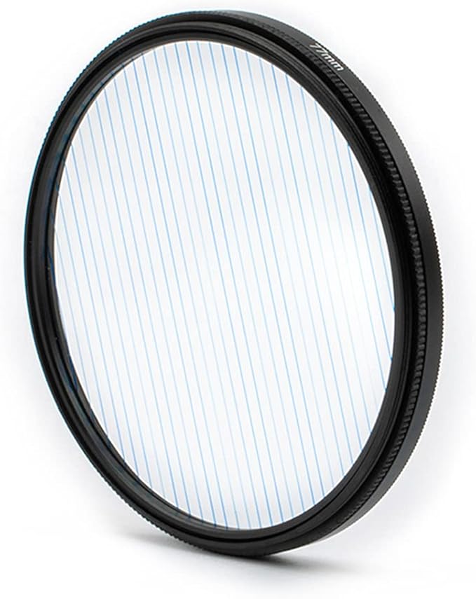 77mm Lens Blue Stripe Filter Special Effect Prism Creative Photography Accessory