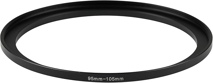 95-105mm Metal Step-Up/Down Ring Adapter Compatible with Mirrorless Cameras DSLR Lens, UV CPL ND Filter Thread Converter, Black