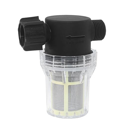 GIEX 60 Mesh Garden Hose Filter with Quick Connect, 3/4" GHT Thread Sediment Trap for Pool and Water Tank Pre-Filtration