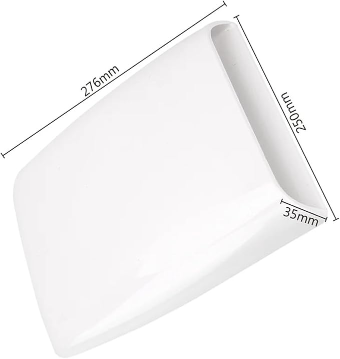Universal Auto Engine Cover Hood Scoop Vent Car Bonnet Air Intake Inlet 4x4 Offroads Accessories Tuning Compatible For Honda Jazz Decorative(White)