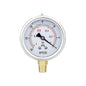 30 inHg Vacuum Silicone Oil Liquid Filled Low Pressure Gauge, 2.5" Dial Size, 1/4" NPT Lower Mount, 304 Stainless Steel Case, for Water Pipe, HVAC, Water Oil Air Pressure Test