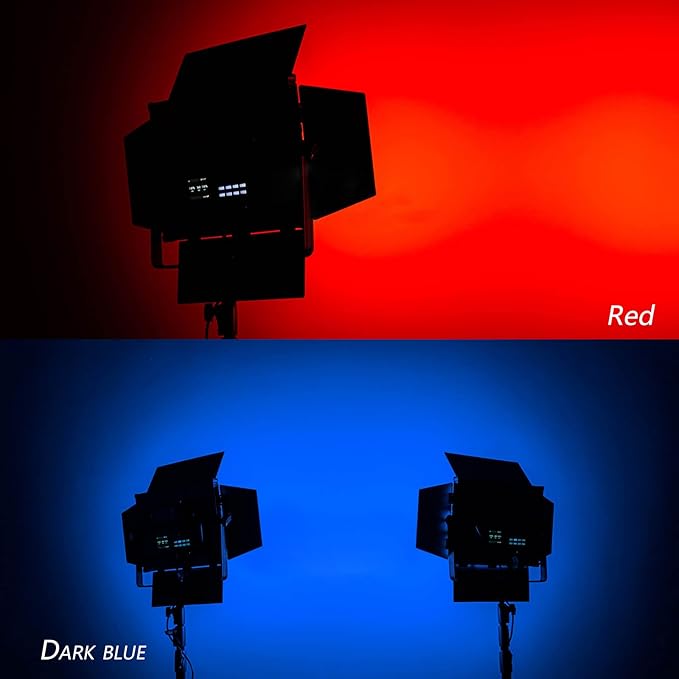 Sakolla 12 x 12 Inches Lighting Gel Filter, 10 Pcs Transparent Color Filters Correction Gels for Lighting, Studio, Video, Recording, Diffuser