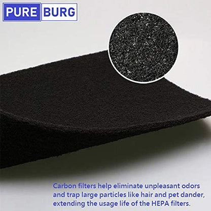 PUREBURG Carbon Filter,Cut-to-Fit Carbon Pad 16 x 48 inches for Air Filter Charcoal Sheet fits Range Hoods Furnace Filters removes Odor VOC Parts Accessories Replacement,1-Pack