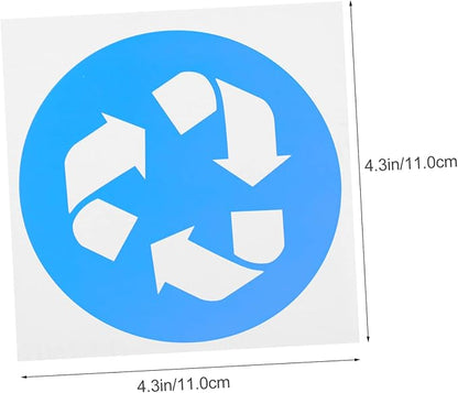 12pcs Garbage Classification Stickers Self-Adhesive Trash Can Labels for Recycling Material for Indoor Outdoor Use Promote Waste Sorting Habits