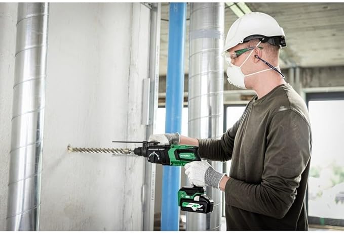 HiKOKI Cordless Rotary Hammer SDS-Plus DH36DPEJ3Z 36 V Brushless 3-Mode 3.2 J SDS-Plus Rotary Hammer with User Vibration Protection (UVP) for Drilling into Concrete up to 28 mm