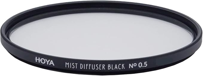 Hoya 62mm Mist Filter Black Diffuser No. 0.5 - Black Mist Filter for Camera Lenses - Soft Diffusion Effect for Portrait Photography & Cinematic Look, Reduces Contrast & Softens Wrinkles