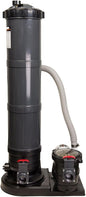 Rx Clear 1 HP Radiant PRC120 | Filtration System for Above-Ground Swimming Pools Up to 25,000 Gallons | 1 Horsepower Extreme Force Pool Pump | 115 Volt | 1 ½" Inch Threaded Ports