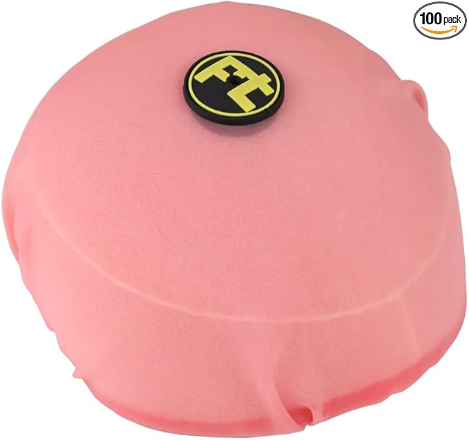 Universal Motorcycle Air Filter Dustproof Sand Cover Engine Cleaning Air Filter Wrap Fit for dirt bike (PINK)
