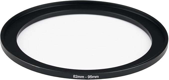 82mm Lens to 95mm Camera Lens Adapter 82mm to 95mm Step Up Ring Adapter Ring for All Brands of UV ND CPL, with Premium Lens Wiping Cloth 2 Pack (82mm-95mm)