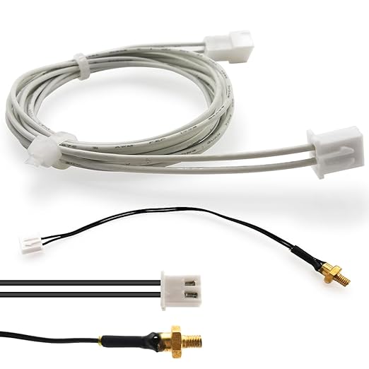 Ender 3 v2 Thermistor M3 300℃ Upgrade, 3D Printer NTC 100K 3950 Ender 3 M3 Stud Thermistor with 1M Extended Cable Use for Ender 3/Ender 3 V2,Ender 3 Pro/Ender 5, CR10 3D Printer Hotend, 1.1m/43.3inch
