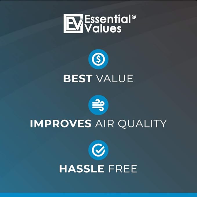 Essential Values 6-Pack Filters Compatible with Bettervent Indoor Dryer Vent – Manufactured in USA - 30 Loads Efficiency